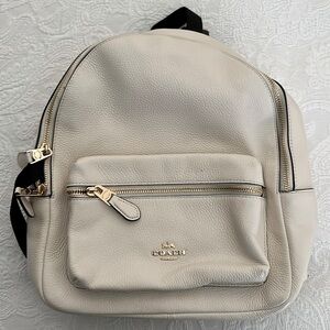 Coach leather backpack